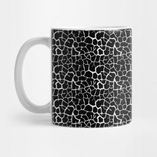 Elephant Print Skin Pattern Black Mug